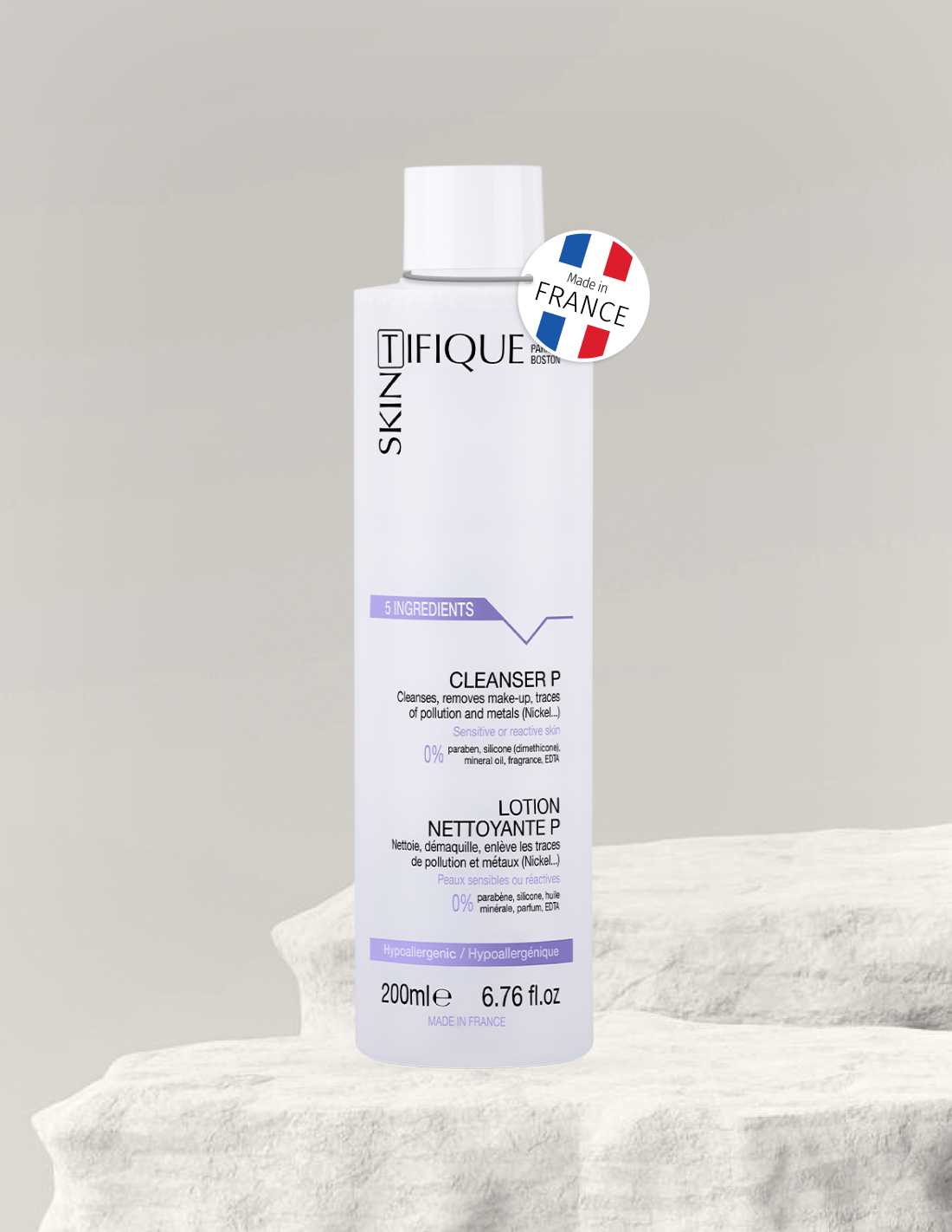 Cleanser P: Cleanses. Removes makeup. Purifies - Skintifique